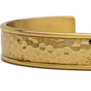 NEW Hammered Brass Bracelet by Sergio Lub